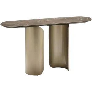 Italian Marble Console Table Stainless Steel Modern Entrance Hallway Hotel Villa Furniture Custom