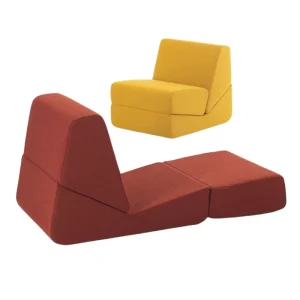 Italian Minimalist Contemporary Sectional Set Fabric Folding Compression Sofa Comfortable Recliner Chair Office Villa High