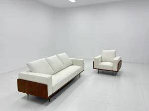 Italian Minimalist Design Fabric Straight Line Sofa Foshan Factory Direct Sales