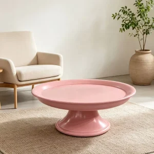 Italian Minimalist Fiberglass Coffee Table High Gloss Lacquer Tea Table Beside Sofa for Household Living Room