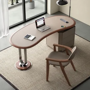 Italian Minimalist Home Office Dual-Purpose Desk Side Cabinet Retro-Style Computer Desk