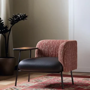 Italian Minimalist Light Luxury Fabric Single Armchair Mid century Leisure Lounge Negotiation Seat Bedroom Living Room Furniture