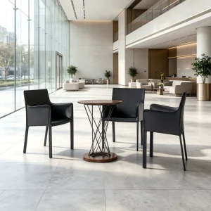 Italian Minimalist Negotiation Chair with Armrest Reception Leisure Armchair for Office Hotel 4S Shop & Sales Showroom
