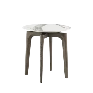 Italian Minimalist Rock Slab Coffee Table for Small Apartment