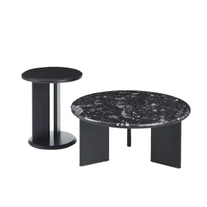 Italian Sintered Stone Coffee Table 2pcs Nesting Tea Side Table Modern Coffee Table with End Table