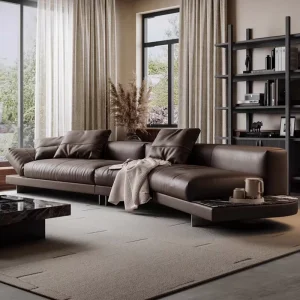 Italian Skyline Sofa Set Minimalist Corner Villa Sofa