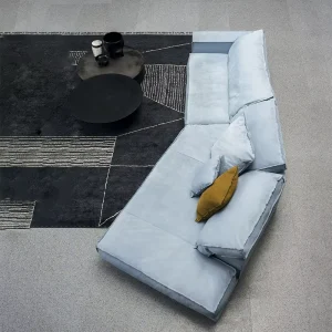 Italian Sofa Bed Modular Curved Sofas for Home Nappa Leather Hotel Lobby Modern Luxury Sofa