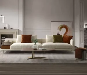 Italian Style Light Luxury Sofa Furniture Set Fabric Sofa