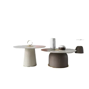 Italian Style Simple Modern Light Luxury Living Room Coffee Table Set Home Hotel Villa Movable Center End Tables Furniture