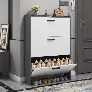 Italian Ultra thin Shoe Cabinet Household Door to door Tipping Bucket Porch Cabinet body Simple Rack