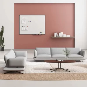 Italy Minimalist Modular PU Leather Sofa Set Orange Single Module Side Table High Resilience Sponge Office Reception Hotel Villa