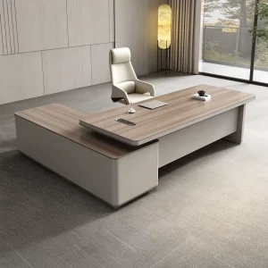 Italy Style Boss Desk Convertible Modular Extendable Luxury Modern Office Furniture CEO Executive Desk