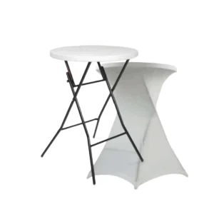 JDY 440 32 Inch Round Plastic Bar Table Wear Resistant for Party Commercial Catering