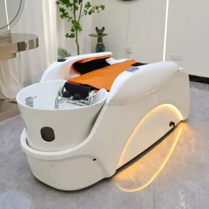 JINCHENG Luxury Massage Beauty Salon With Multi Stage Shampoo Chairs Water Circulation Incense LED Ambient Light Shampoo Bed