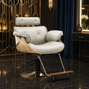 JRY Modern Comfortable Barber Salon Chair PU Leather Lifting Seat Manufacturer Direct Sales Beauty Styling