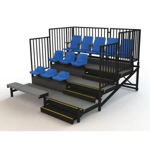 JY 715 Modular Telescopic Bleacher Seating Retractable Grandstand System for Stadium Arena School Sports Hall Project