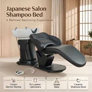 Japan Massage Shampoo Chair with Basin for Beauty Salon Facial Treatment Head SPA Bed Equipment Hair Washing Furniture Set