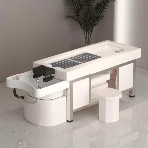 Japanese Head Spa Multi functional Wash Hair Thai Massage Beds Pedicure Moxibustion Shampoo Chairs for Hair Salon With Steamer