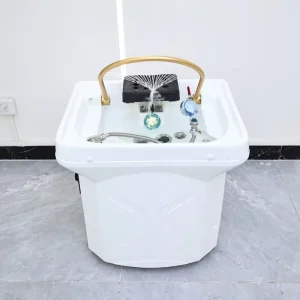 Japanese Portable Beauty Spa Sink Modern Water Therapy for Thai Massage Shampoo Bed Steamer Hair Washing for Barber Shops Hair
