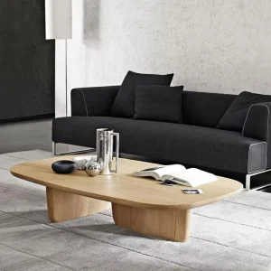 Japanese Style Solid Wood Coffee Table Original Wood Rectangular Creative Table for Small Living Room