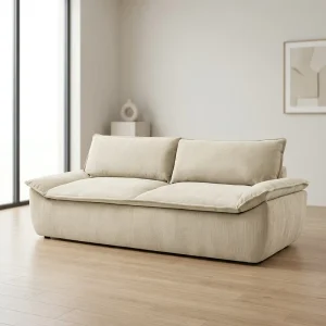 Jiabaijia No Assembly Required Ready to Sit Couch High Resilience Foam Cushion Bedroom Apartment Office Building Hall Villa