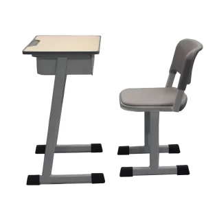Jiangpai Brand Eco Friendly School Set Modern 1 Drawer MDF Metal Desk & Chair Compliant Green School Furniture 1 Year Warranty