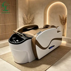 Jincheng Luxury Automatic Electric Spa Head Spa Shampoo Bed Chair with Massage Shampoo Salon Barber Shop Chair