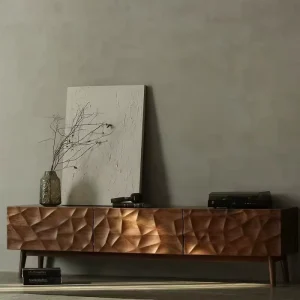 Joyan JY C163 Modern Luxury Mango Wood TV Stand Cabinet Multi Storage Living Room Home Furniture