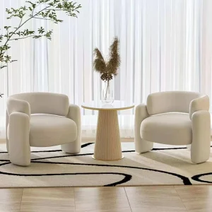 K Beauty Salon Reception Sofa Luxury Chairs Wing Gold Modern Armchair Leather Home Sofa Living Room Lounge Accent Chairs