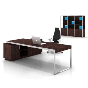 KALN Modern Luxury Executive Office Desk Solid Wood Customized L Shaped Europe Design Convertible MDF Easy Assembly