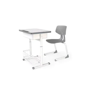 KC 594 Primary School Furniture Steel Chair and Desk Modern Adjustable Kids Study Table and Chair