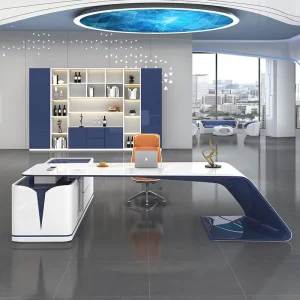 KD 199 Modern Wooden Modular Executive Office Desk for Boss Manager CEO with Luxury Design