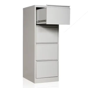 KD Cold Rolled Vertical Steel Office 4 Drawer File Cabinet With Lock Key