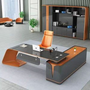KD11 Office Furniture Boss Desk Manager Executive Office Desk Table CEO Luxury Desk