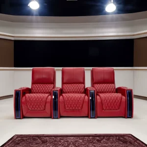 KEHUI Genuine Leather Quality Sofa Seating Contemporary Metal Commercial Home Movie Theater Furniture