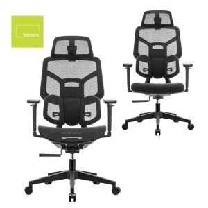 KEPO Adju Armrests Computer Ergonomic Chair Luxury Adjustable Movable Lumbar Support High Back Mesh Executive Office Chairs