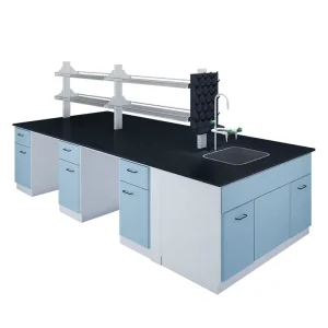 KINGV Steel Wood Physics High School Lab Furniture Chemistry Laboratory Island Work Bench Tests