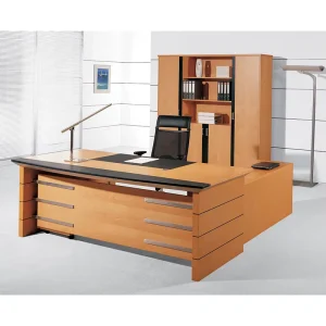 KL T817 Wooden Executive Computer Desk High Quality Modern Office Table with 6 Year Warranty for Commercial Use