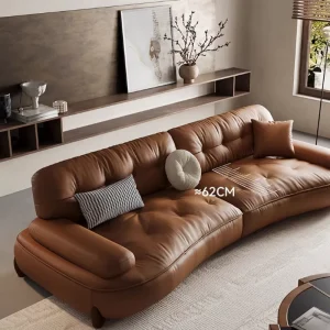 KMJ Italian Design Style Modern Living Room Sofa Set Corner Bed with PU Leather Sale for Home Hotel Villa