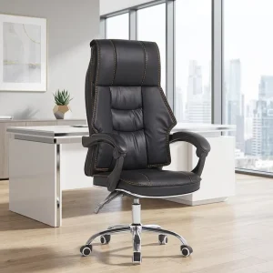 KMJ Office Furniture Black Executive Office Chairs Lumbar Support Pillow for Office Chair with Arm Rest