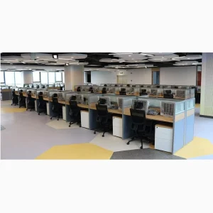Kailin SPark003 Eco friendly Wooden Panel Modern Office Cubicle Workstation for Commercial Use OHSAS18001 ISO