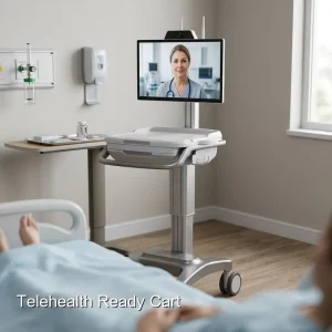 Keling Medical Hospital Medical Computer Trolley Cart