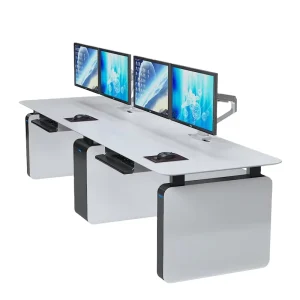 Kesino Adjustable Height Workstation Desk for Office Industrial Control Room for Mall Hotel Gym Use