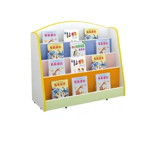 Kids Magazine Rack Colorful Children Book Display Shelf for Kindergarten Reading Corner