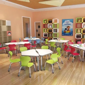 Kids School Equipment Classroom Furniture Set Children Table and Chairs Sets for Kindergarten