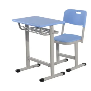 Kids School Furniture Class Room Plastic Student Study Chair and Desk Set
