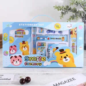 Kids Stationery Set School Bag Children Learning Supplies Gift Pack for Student Reward Kindergarten Birthday Present
