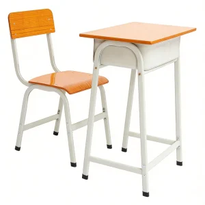 Kids Study Desk Chair Set Storage Drawer Book Hook Adjustable Height Anti pinch Classroom School Furniture Metal Frame