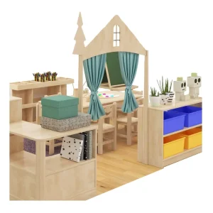 Kids Study Furniture Wooden Children Table and Chairs School Art Lesson Furniture Sets