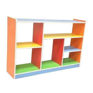 Kindergarten Furniture MDF Library Bookshelf for Children